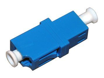 Оптичний адаптер LC/UPC-LC/UPC SM Simplex (LC мама &ndash; LC мама, LC female &ndash; LC female Fiber Optic Connector Adapter) (50шт/пак) FT-LC-UPC-SM-S-1 фото