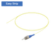 Шнур оптичний st/upc Pigtail 0,9mm Easy Strip білий G652D Network 1,5м FT-F-STUPC-SM-1.5-W фото 1