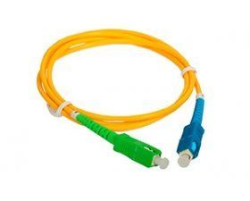 Шнур оптичний SC/apc SC/upc Simplex 3,0mm  G652D Network 3м FT-F-SCAPC-SCU-SM-S-3-Y фото