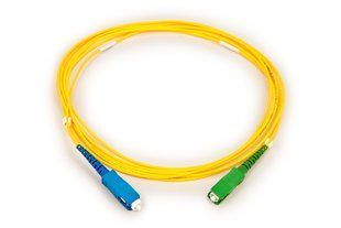 Шнур оптичний SC/apc SC/upc Simplex 3,0mm  G652D Network 3м FT-F-SCAPC-SCU-SM-S-3-Y фото