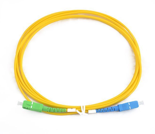Шнур оптичний SC/apc SC/upc Simplex 3,0mm  G652D Network 3м FT-F-SCAPC-SCU-SM-S-3-Y фото