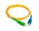 Шнур оптичний SC/apc SC/upc Simplex 3,0mm  G652D Network 3м FT-F-SCAPC-SCU-SM-S-3-Y фото 1