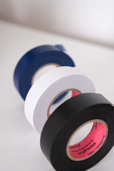 Ізоляційна стрічка ПВХ Yongle Automotive Tape 0,10мм х 18мм, 25м, чорна FT-Y-0.1-18-25-BK фото
