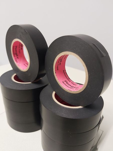 Ізоляційна стрічка ПВХ Yongle Automotive Tape 0,10мм х 18мм, 25м, чорна FT-Y-0.1-18-25-BK фото
