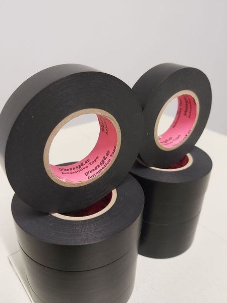 Ізоляційна стрічка ПВХ Yongle Automotive Tape 0,10мм х 18мм, 30м, чорна FT-Y-0.1-18-30-BK фото