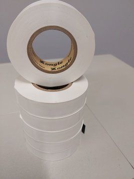 Ізоляційна стрічка ПВХ 0,10мм х 18мм, 30м, біла, Yongle Automotive Tape (200шт/ящ) FT-YХ-0.1-18-30-W фото